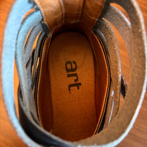 The Art Company Very Dark Blue / Black Leather Ankle Boots - Picture 4 of 10